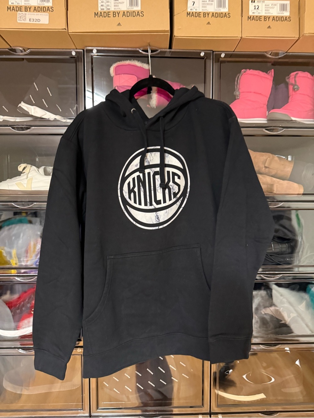 Fanatics Black Knicks Logo Hoodie